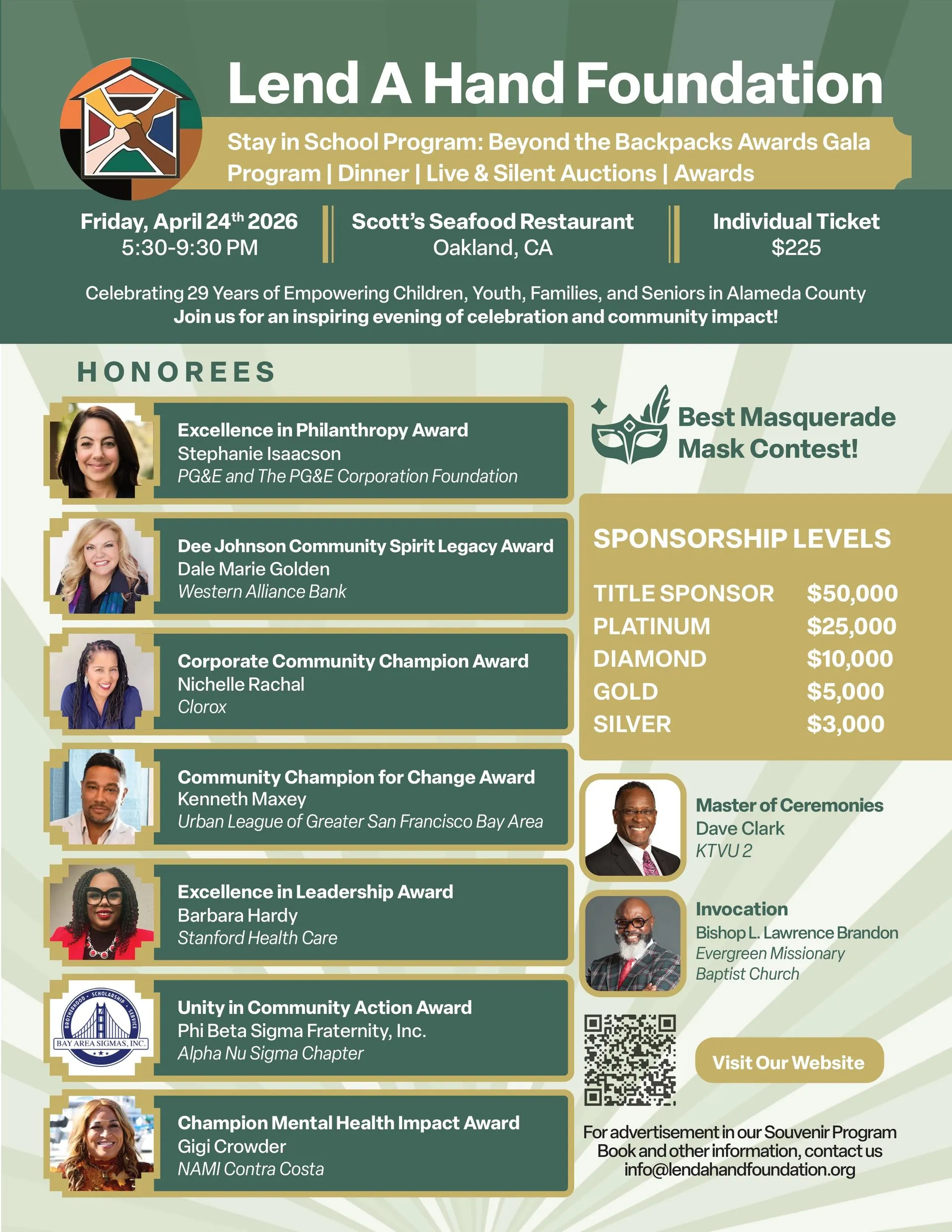 Lend A Hand Foundation save the date